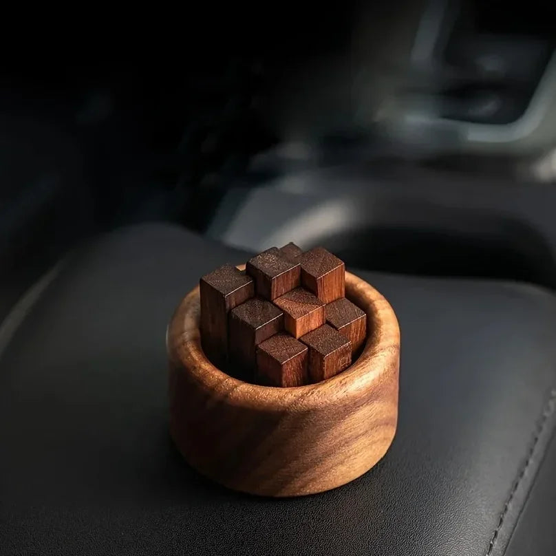Creative Wooden Aromatherapy Diffuser with Essential Oil Container Home Decorative Stick Dispenser for Relaxing Atmosphere