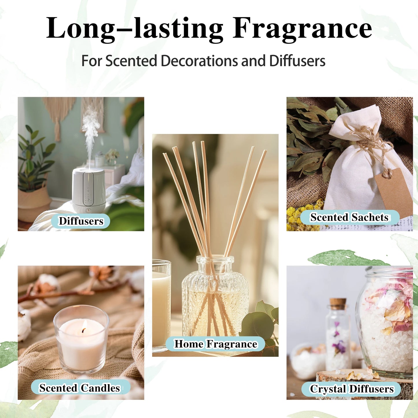 MAYJAM 8pcs/set Fruit Fragrance Oils Strawberry Mango Banana Sweet Orange Papaya Lime Pineapple Passion Fruit Aroma Oil