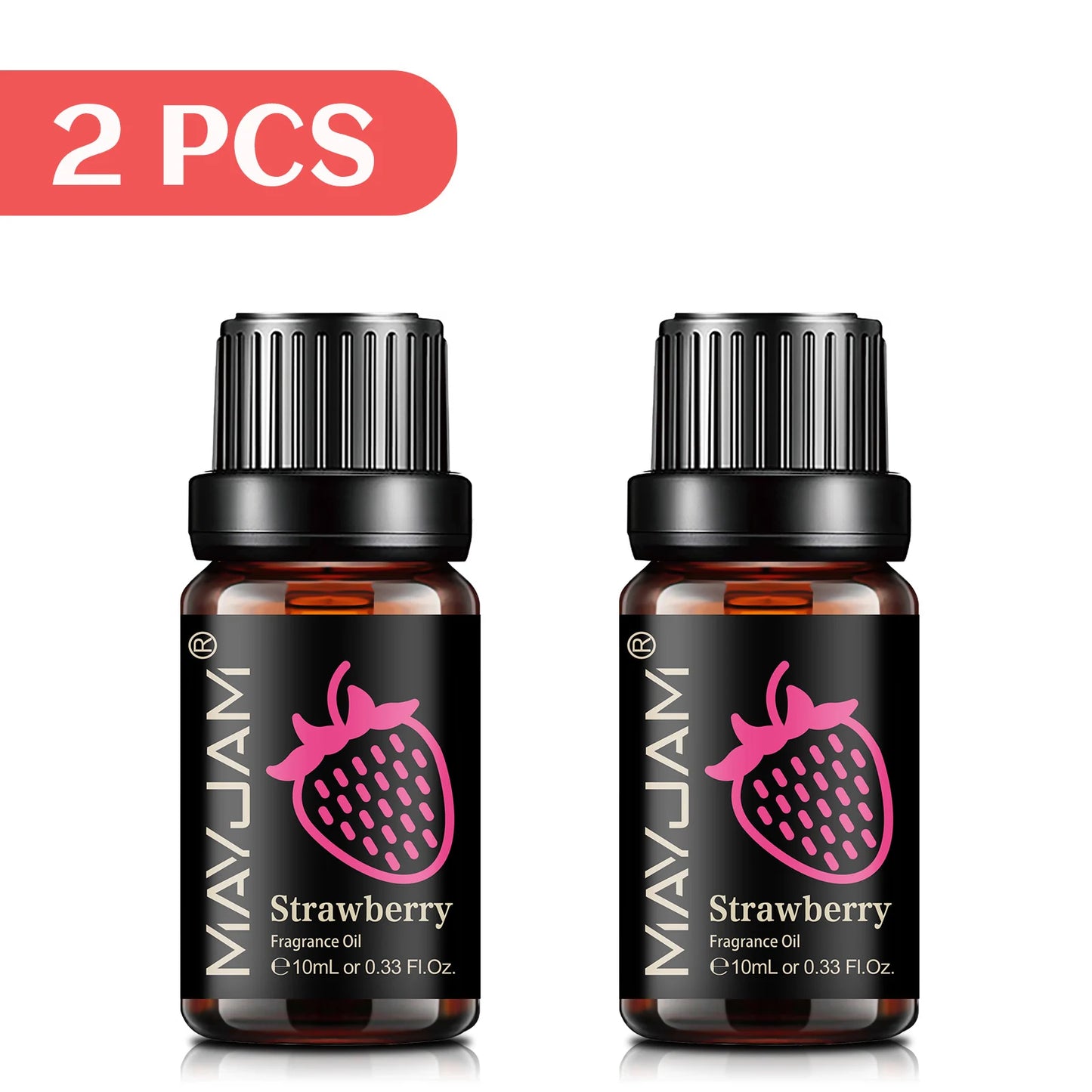 MAYJAM Fruit Essential Oil 10ml Cherry Banana Papaya Grape Litchi Guava Kiwifruit Pear Fig Fragrance Oil for Diffuser Candle