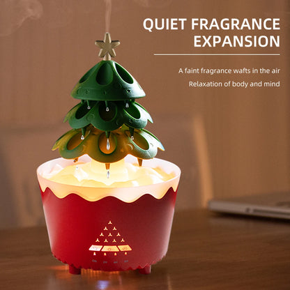 UFO Umbrella Essential Oils Diffuser Large Capacity Humidifier Christmas Jellyfish Aroma Diffuser Raindrop Sleeping Night Lights