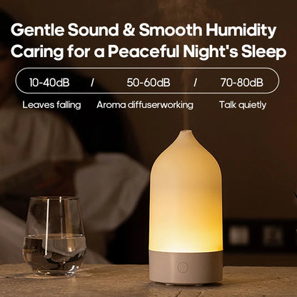 KINSCOTER New Aroma Diffuser 120ml Portable Silent Air Humidifier Colorful Night Light Essential Oil Diffuser for Room Home