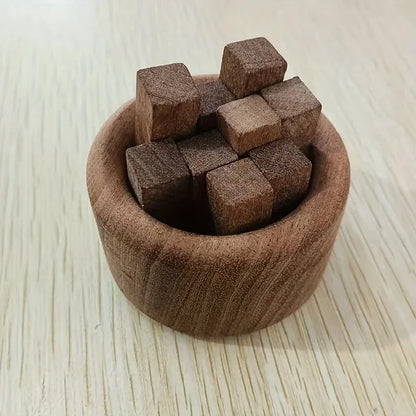 Creative Wooden Aromatherapy Diffuser with Essential Oil Container Home Decorative Stick Dispenser for Relaxing Atmosphere