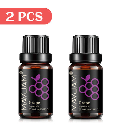 MAYJAM Fruit Essential Oil 10ml Cherry Banana Papaya Grape Litchi Guava Kiwifruit Pear Fig Fragrance Oil for Diffuser Candle