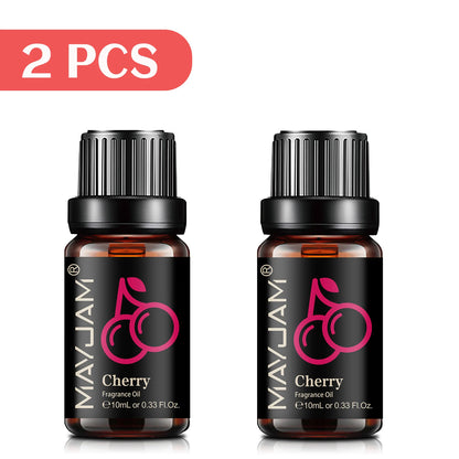 MAYJAM Fruit Essential Oil 10ml Cherry Banana Papaya Grape Litchi Guava Kiwifruit Pear Fig Fragrance Oil for Diffuser Candle