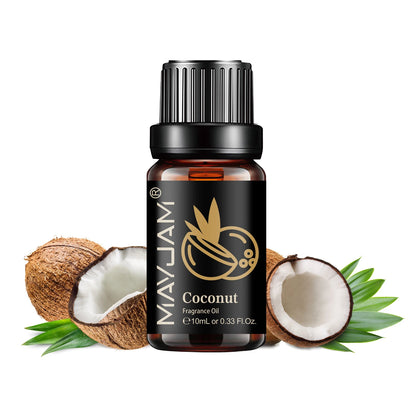 MAYJAM Fruit Essential Oil 10ml Cherry Banana Papaya Grape Litchi Guava Kiwifruit Pear Fig Fragrance Oil for Diffuser Candle