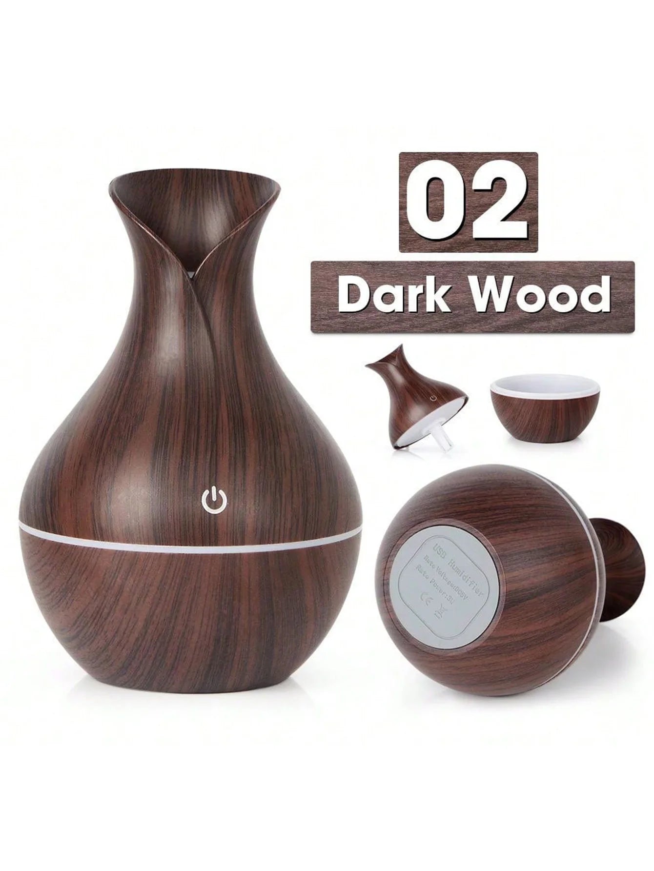 200ml Air Humidifier Essential Oil Diffuser USB Mist Maker Mini Humidificador with Colorful Light for home office car