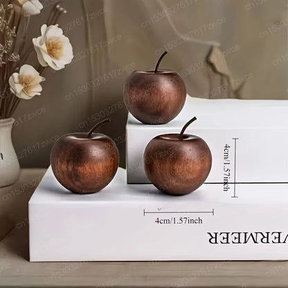 Natural Wood Apple Aroma Diffuser Car Home Office Tabletop Decor, Relaxing Scent Dispenser, Holiday Gift, Essential Oil Diffuser