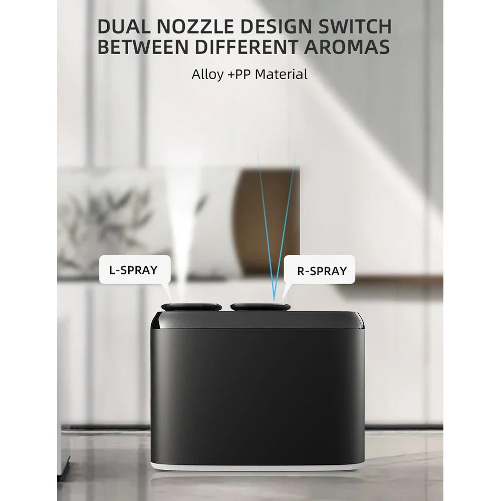 NAMSTE Dual Nozzle  Aroma Diffuser Smart Timer Electric Perfume Oil Diffuser Aluminum Scent Nebulizer Diffuser Air Humidifier