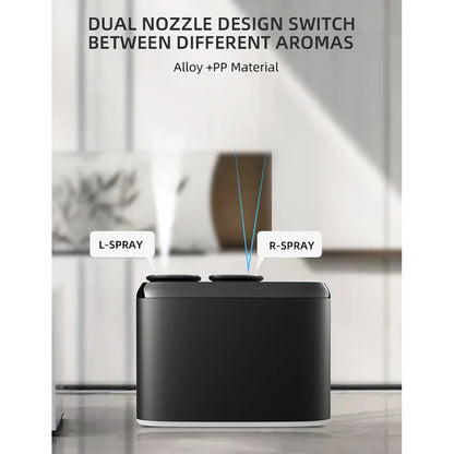 NAMSTE Dual Nozzle  Aroma Diffuser Smart Timer Electric Perfume Oil Diffuser Aluminum Scent Nebulizer Diffuser Air Humidifier